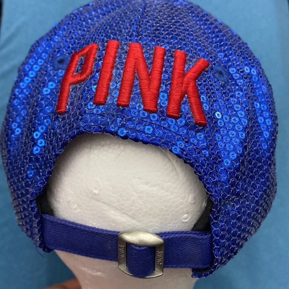 Texas Rangers Victoria’s Secret PINK Sequin Sequence Bling Sparkle Baseball Cap - Picture 13 of 13